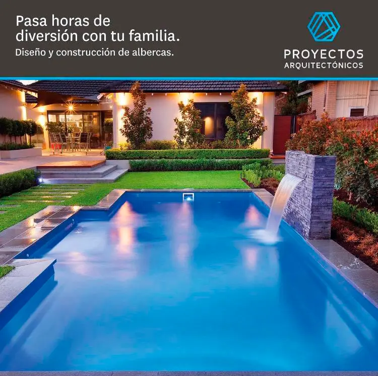 albercas con buena proporcion de colores